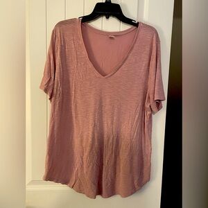 Old Navy Luxe short sleeve mauve color